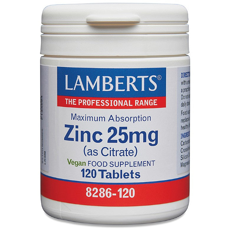 Zinc 25mg (as Citrate)
